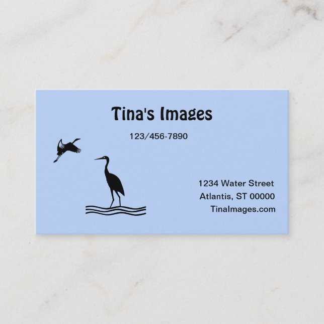 Bus. Card - Bird Images (Front)