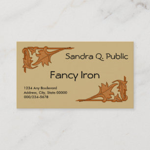 Bus. Card - Leafy Brackets
