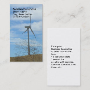 Bus. Card - Wind Turbine