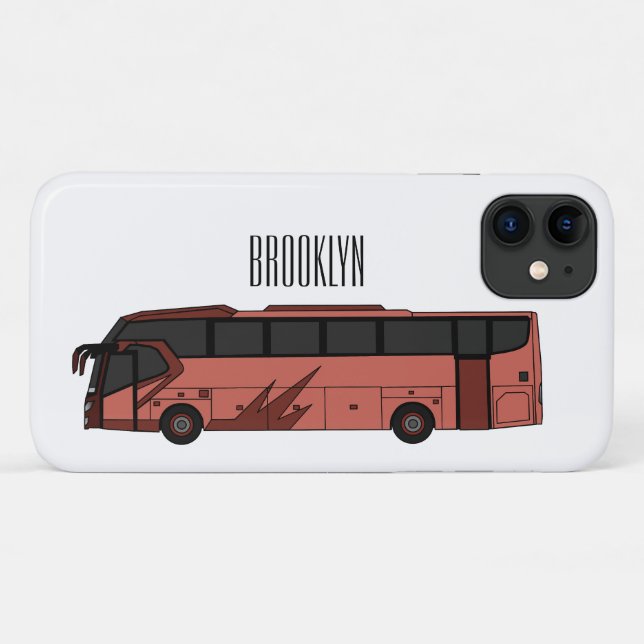 Bus cartoon illustration Case-Mate iPhone case (Back (Horizontal))