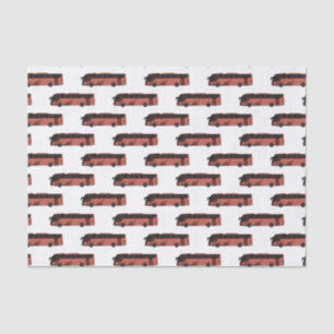 Bus cartoon illustration tissue paper