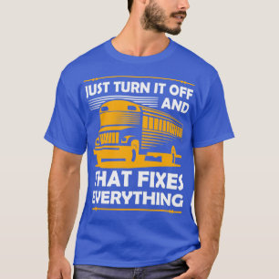 Bus Design For School Bus Or Coach Driver 14 T-Shirt