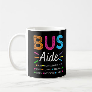 Bus Driver Aide Back to School Matching Group Squa Coffee Mug