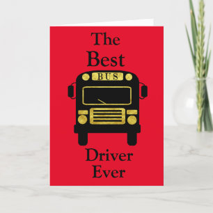Bus Driver Appreciation Day Greeting Card