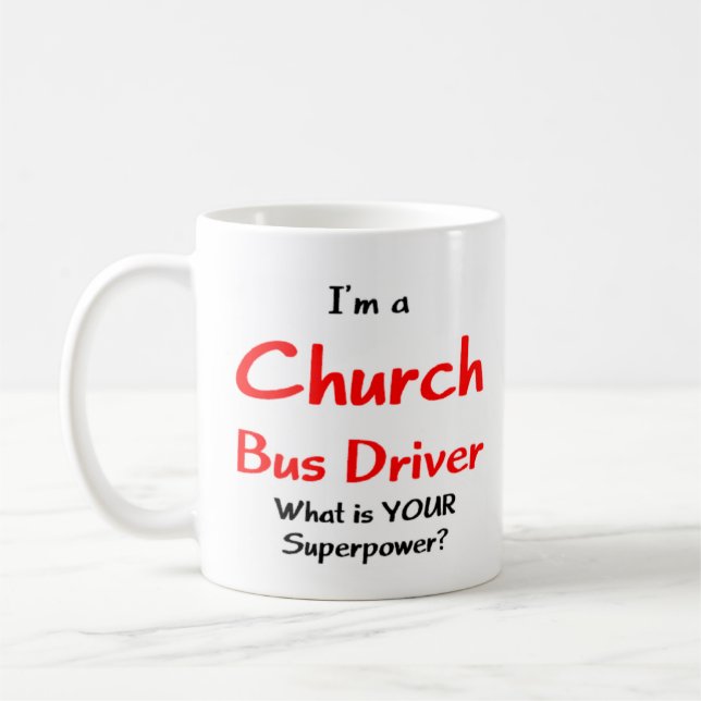 bus driver, church coffee mug (Left)