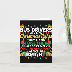 Bus Driver Co-worker Christmas Surprise Uni-adults Card