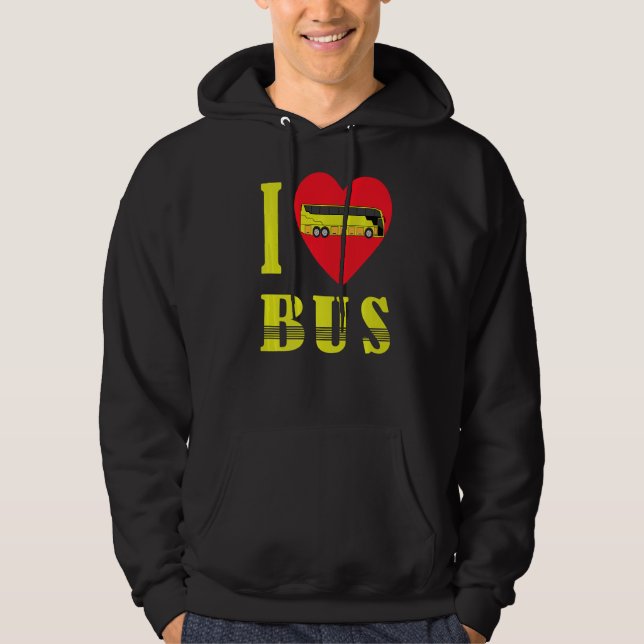 Bus Driver Female Bus Driver Buses Long Distance B Hoodie (Front)