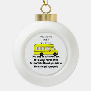 Bus Driver Gift, Snowflake Ornament