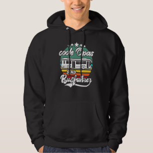 Bus Driver Grandpa Sayings Retro Bus Driver Licenc Hoodie