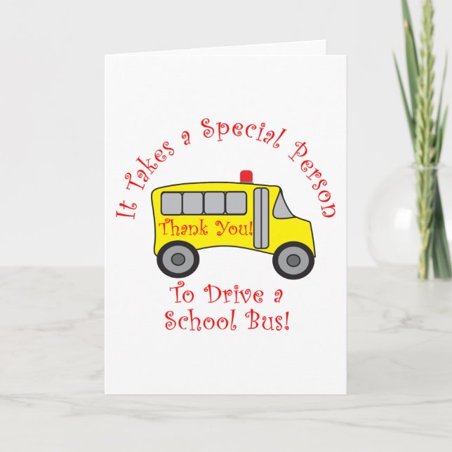 Bus Driver Holiday Card (Front)