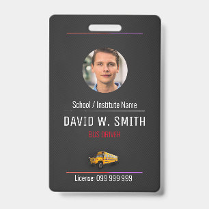 Bus Driver ID Badge