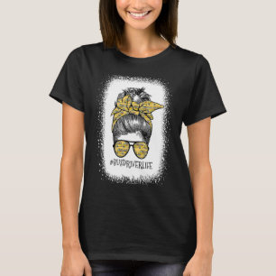 Bus Driver Life Messy Bun Turban Sunglasses Back T T-Shirt