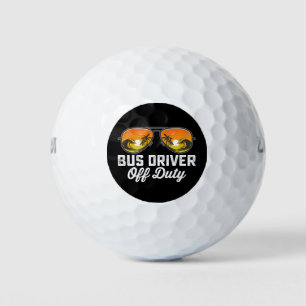 Bus Driver Off Duty Sunglasses Last Day Of School Golf Balls