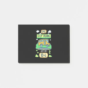 Bus Driver Omg Stop Talking Post-it Notes