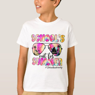 Bus Driver Out For Summer Tie Dye Sungles T-Shirt