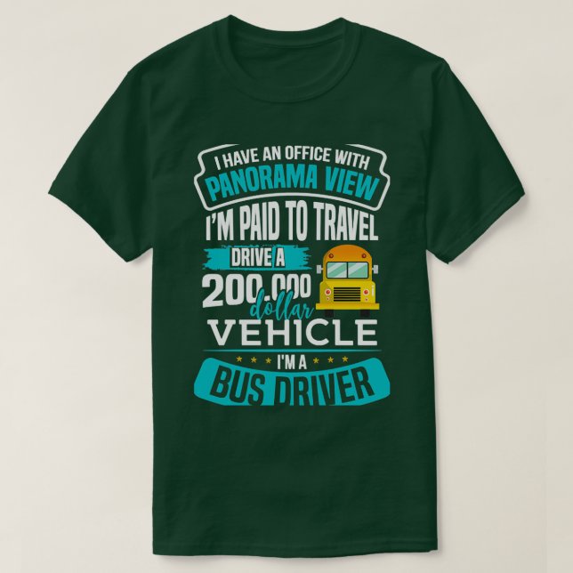 Bus Driver School Bus 24 T-Shirt (Design Front)
