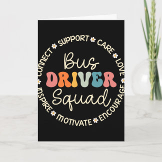 Bus Driver Squad Appreciation Week Back To School  Card