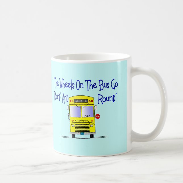 Bus Driver "The Wheels on the Bus" Coffee Mug (Right)