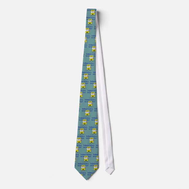 Bus Driver "The Wheels on the Bus" Tie (Front)