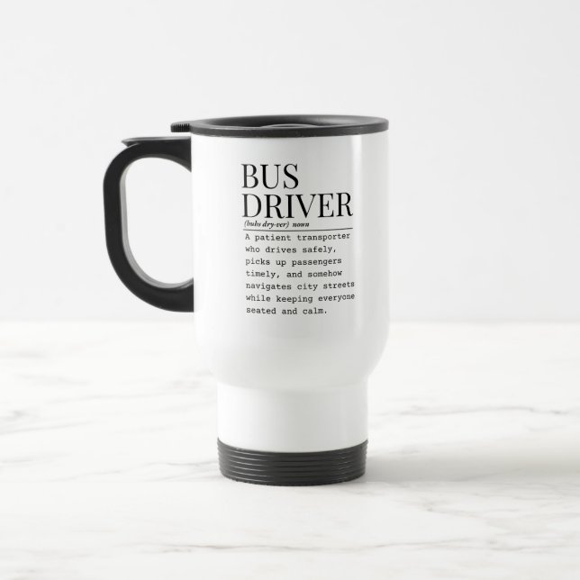Bus driver travel mug (Left)