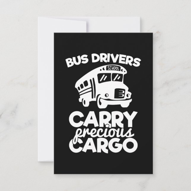 Bus Drivers Carry Precious Cargo RSVP Card (Front)