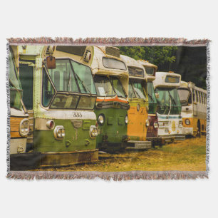 BUS GRAVEYARD THROW BLANKET