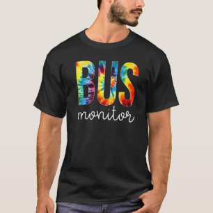 Bus Monitor Tie Dye Appreciation Day Hello Back To T-Shirt