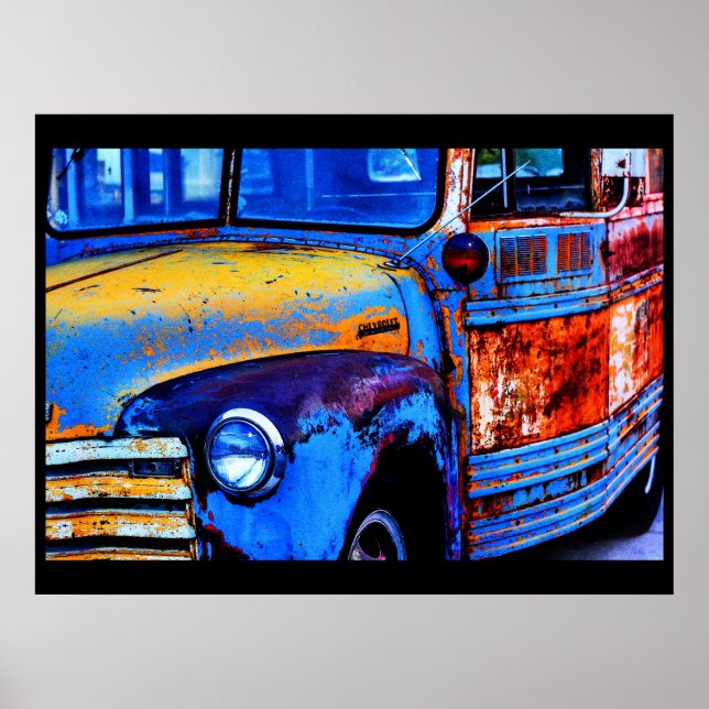 Bus of Many Colours Poster (Front)