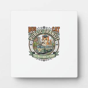 Bus Public Transit Cat Bus Public Transit Cat Vint Plaque