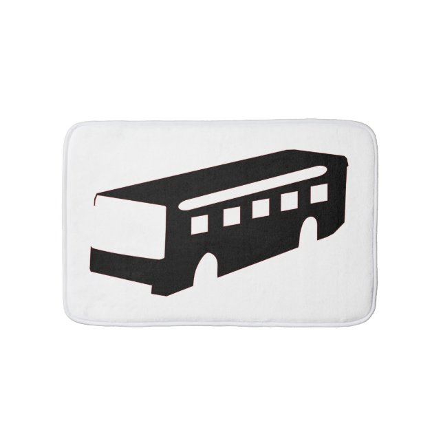 Bus Silhouette Bath Mat (Front)