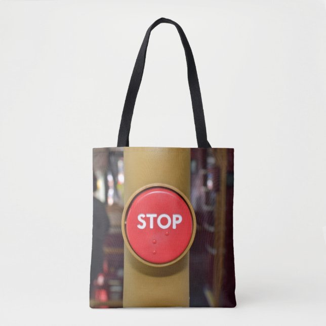 Bus stop button Tote Bag (Front)