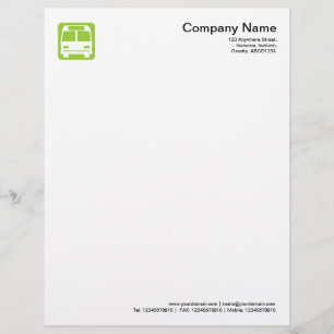 Bus Symbol - Martian Green Personalised Letterhead