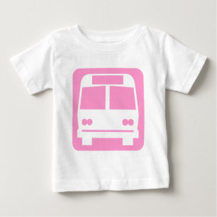 Bus symbol - Pink Baby T-Shirt