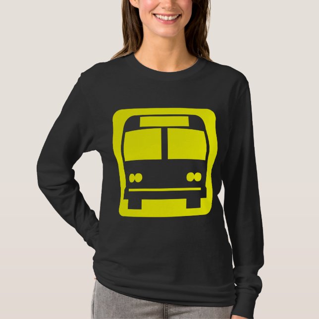 Bus symbol - Yellow T-Shirt (Front)