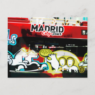 Bus turístico de Madrid (España) Postcard