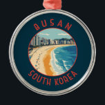 Busan Haeundae Beach Retro Distressed Circle<br><div class="desc">Busan retro vector travel design. Busan,  a large port city in South Korea,  is known for its beaches,  mountains and temples.</div>