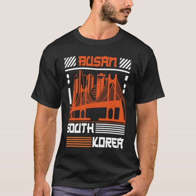Busan South Korea Korean City K Pop Fans K Drama T-Shirt (Front)