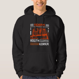 Busan Vacation Holiday South Korea Flag 1 Hoodie