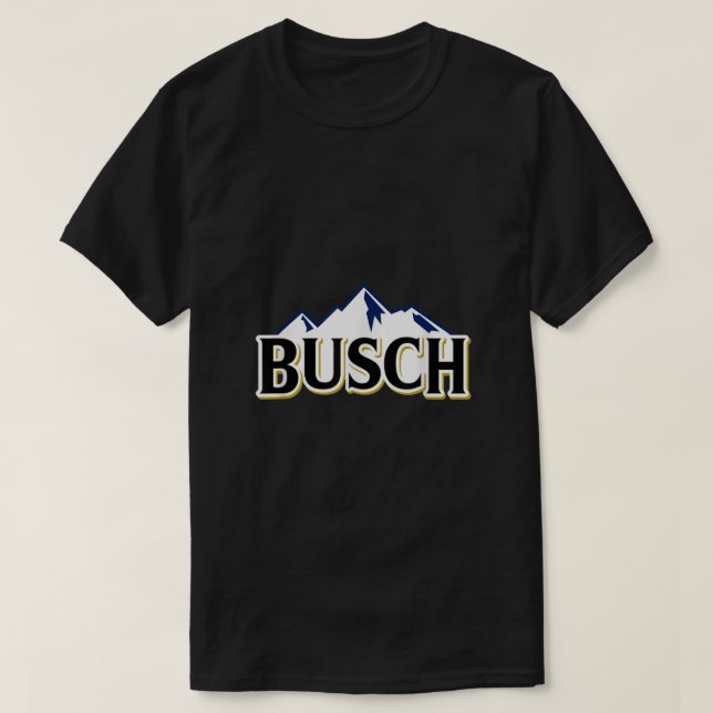 Busch Beer Mountains Logo Tee7 T-Shirt (Design Front)