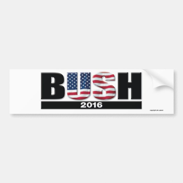 Bush 2016 bumper sticker (Front)