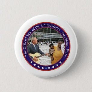 Bush 6 Cm Round Badge