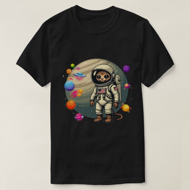 Bush Babies in Space: The Cosmic Adventures of Ali T-Shirt (Design Front)