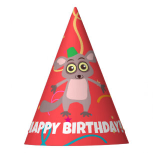 Bush Baby Birthday Party Hat