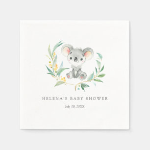 Bush Baby Koala Baby Shower Napkins