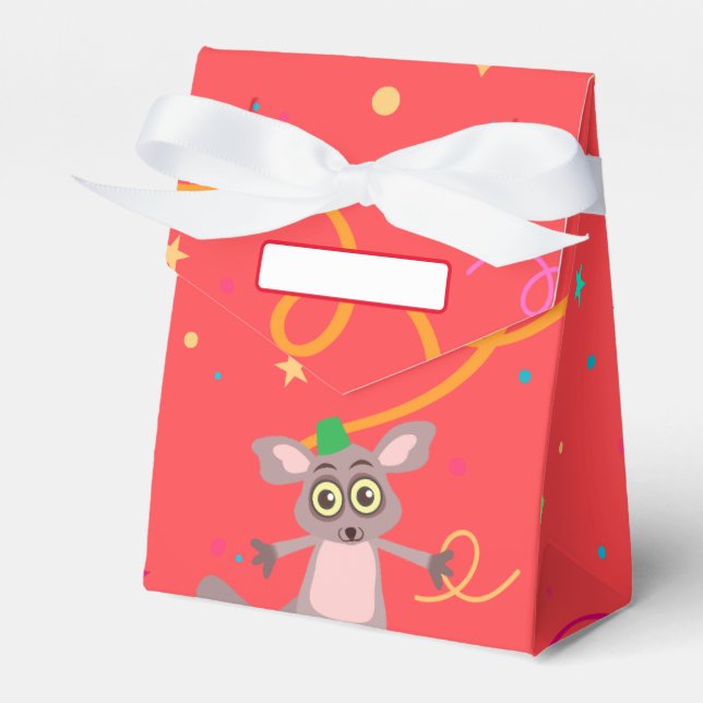 Bush Baby Party Favour Box (Front Side)