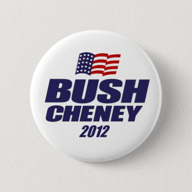 Bush Cheney 2012 6 Cm Round Badge (Front)