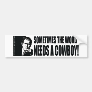 Bush Cowboy Bumper Sticker