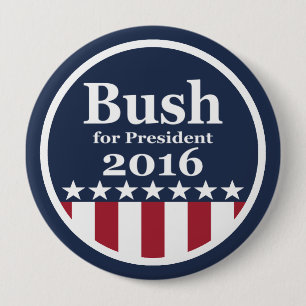 Bush for President 2016 Campaign Buttons