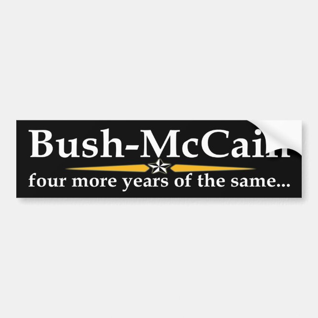 Bush-McCain Bumper Sticker (Front)