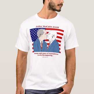 Bush-McCain Kiss T-Shirt